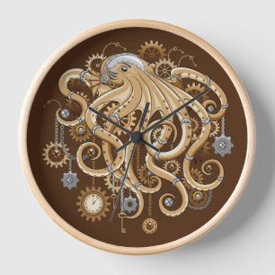 Octopus Steampunk Retro Mechanische Fantasie