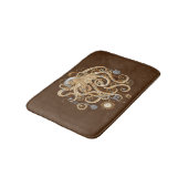 Octopus Steampunk Retro Mechanische Fantasie Badmat (Gekanteld)