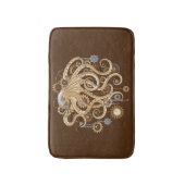 Octopus Steampunk Retro Mechanische Fantasie Badmat (Voorkant Verticaal)