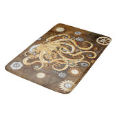 Octopus Steampunk Retro Mechanische Fantasie Badmat (Gekanteld)