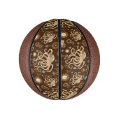 Octopus Steampunk Retro Mechanische Fantasie Basketbal (Verticaal)