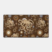 Octopus Steampunk Retro Mechanische Fantasie Bureaumat (Voorkant)