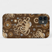 Octopus Steampunk Retro Mechanische Fantasie Case-Mate iPhone Case (Achterkant (horizontaal))