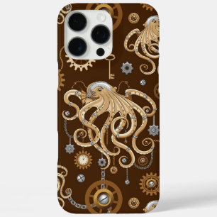 Octopus Steampunk Retro Mechanische Fantasie iPhone 16 Pro Max Hoesje
