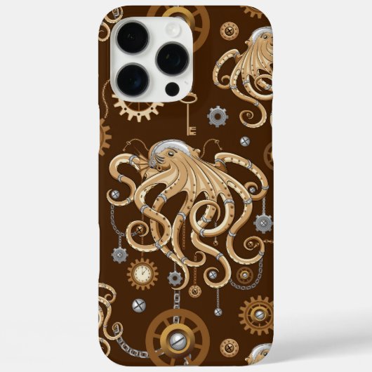 Octopus Steampunk Retro Mechanische Fantasie Case-Mate iPhone Case (Achterkant)