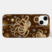 Octopus Steampunk Retro Mechanische Fantasie Case-Mate iPhone Case (Achterkant (horizontaal))