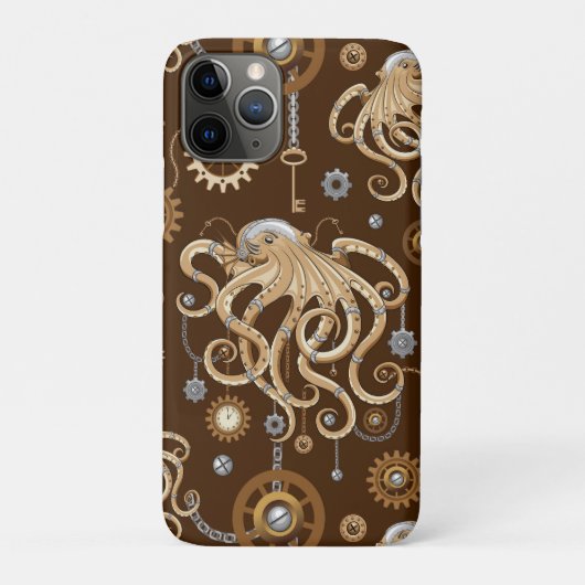Octopus Steampunk Retro Mechanische Fantasie Case-Mate iPhone Case (Achterkant)
