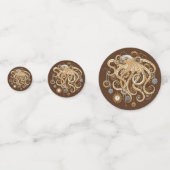Octopus Steampunk Retro Mechanische Fantasie Confetti (Voorkanten)