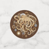 Octopus Steampunk Retro Mechanische Fantasie Confetti (Kleine voorkant)
