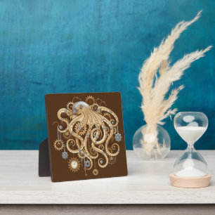 Octopus Steampunk Retro Mechanische Fantasie Fotoplaat
