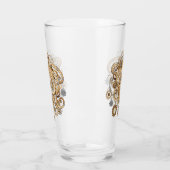 Octopus Steampunk Retro Mechanische Fantasie Glas (Links)