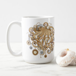 Octopus Steampunk Retro Mechanische Fantasie Koffiemok