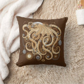 Octopus Steampunk Retro Mechanische Fantasie Kussen (Deken)
