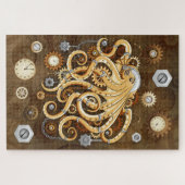 Octopus Steampunk Retro Mechanische Fantasie Legpuzzel (Horizontaal)