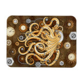 Octopus Steampunk Retro Mechanische Fantasie Magneet (Horizontaal)