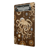 Octopus Steampunk Retro Mechanische Fantasie Mini Klembord (Angled2)