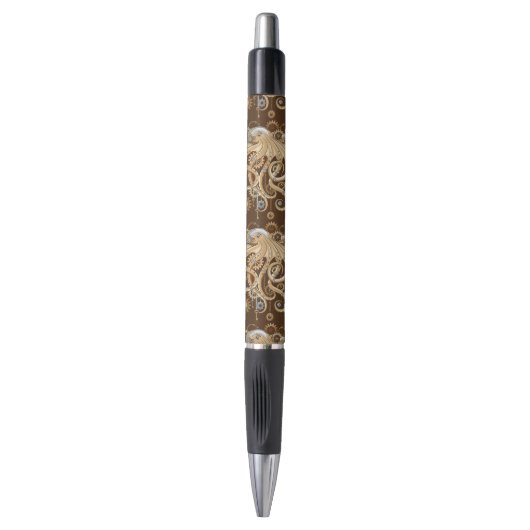 Octopus Steampunk Retro Mechanische Fantasie Pen (Voorkant Verticaal)