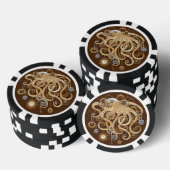 Octopus Steampunk Retro Mechanische Fantasie Poker Chips (Opstapeling)