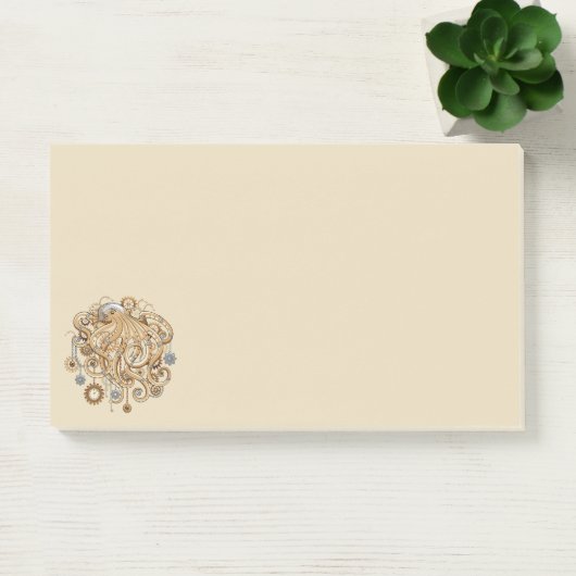 Octopus Steampunk Retro Mechanische Fantasie Post-it® Notes (Kantoor)