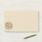 Octopus Steampunk Retro Mechanische Fantasie Post-it® Notes (Op bureau)