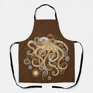 Octopus Steampunk Retro Mechanische Fantasie Schort