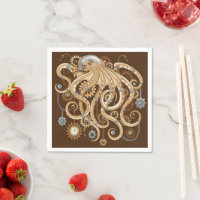 Octopus Steampunk Retro Mechanische Fantasie