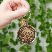 Octopus Steampunk Retro Mechanische Fantasie Sleutelhanger (Hand)