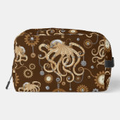 Octopus Steampunk Retro Mechanische Fantasie Toilettasje (Achterkant)