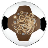 Octopus Steampunk Retro Mechanische Fantasie Voetbal (Gedraaid)