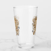 Octopus Steampunk Surreal Retro Stijl Machine   Glas (Rechts)