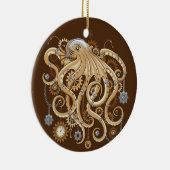 Octopus Steampunk Surreal Retro Stijl Machine Keramisch Ornament (Rechts)