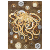 Octopus Steampunk Surreal Retro Stijl Machine Opme Klembord (Achterkant)