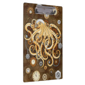 Octopus Steampunk Surreal Retro Stijl Machine Opme Klembord (Rechts)