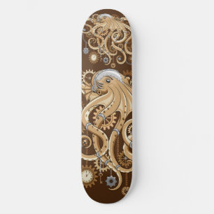 Octopus Steampunk Surreal Retrostijlmachine Persoonlijk Skateboard
