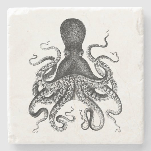  octopus stenen onderzetter (Voorkant)