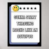 Octopus Stenen Poster (Voorkant)