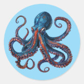 Octopus Sticker Sheet - Custom Eight Arm Fun Decal (Voorkant)