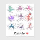 Octopus Stickers (Vel)