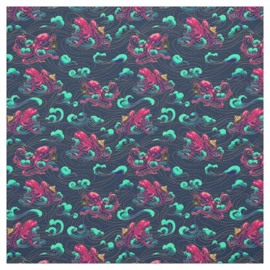 Octopus Stof (Swatch)