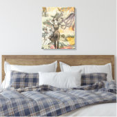 Octopus Strand Antieke Kust Steampunk Canvas Afdruk (Insitu (Slaapkamer))