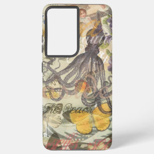 Octopus Strand Antieke Kust Steampunk Samsung Galaxy Hoesje