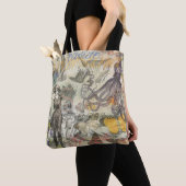 Octopus Strand Antieke Kust Steampunk Tote Bag (Dichtbij)
