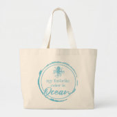 Octopus Strandtas Grote Tote Bag (Voorkant)