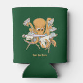 Octopus strijken, overweldigd door klusjes. blikjeskoeler (Achterkant)