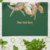 Octopus strijken, overweldigd door klusjes. theedoek (Gevouwen)