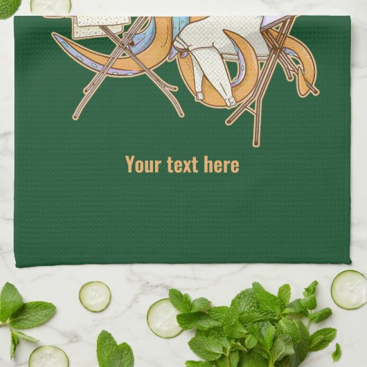 Octopus strijken, overweldigd door klusjes. theedoek (Gevouwen)