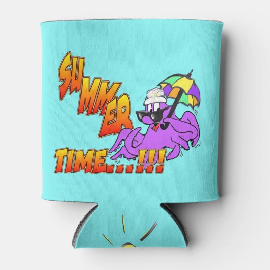 Octopus Summer Time Koelbox Blikjeskoeler (Voorkant)