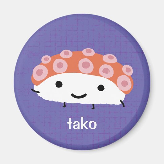 Octopus Sushi (tako) Magneet (Voorkant)