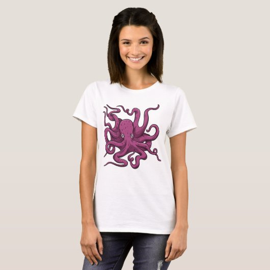 Octopus T-shirt (Voorkant volledig)