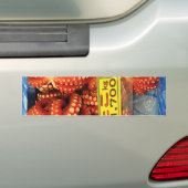 Octopus Tako たこ Tsukiji vismarkt, Tokio, Japan Bumpersticker (Op auto)